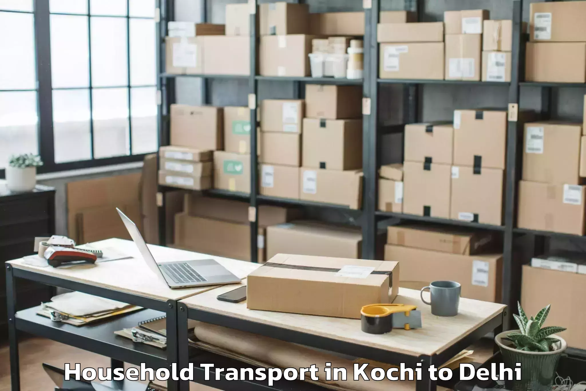 Kochi to Iit Delhi Household Transport Booking